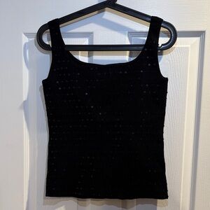 EVIE Black Sequin Tank Top